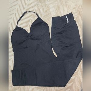DFYNE Black Activewear Set size LARGE